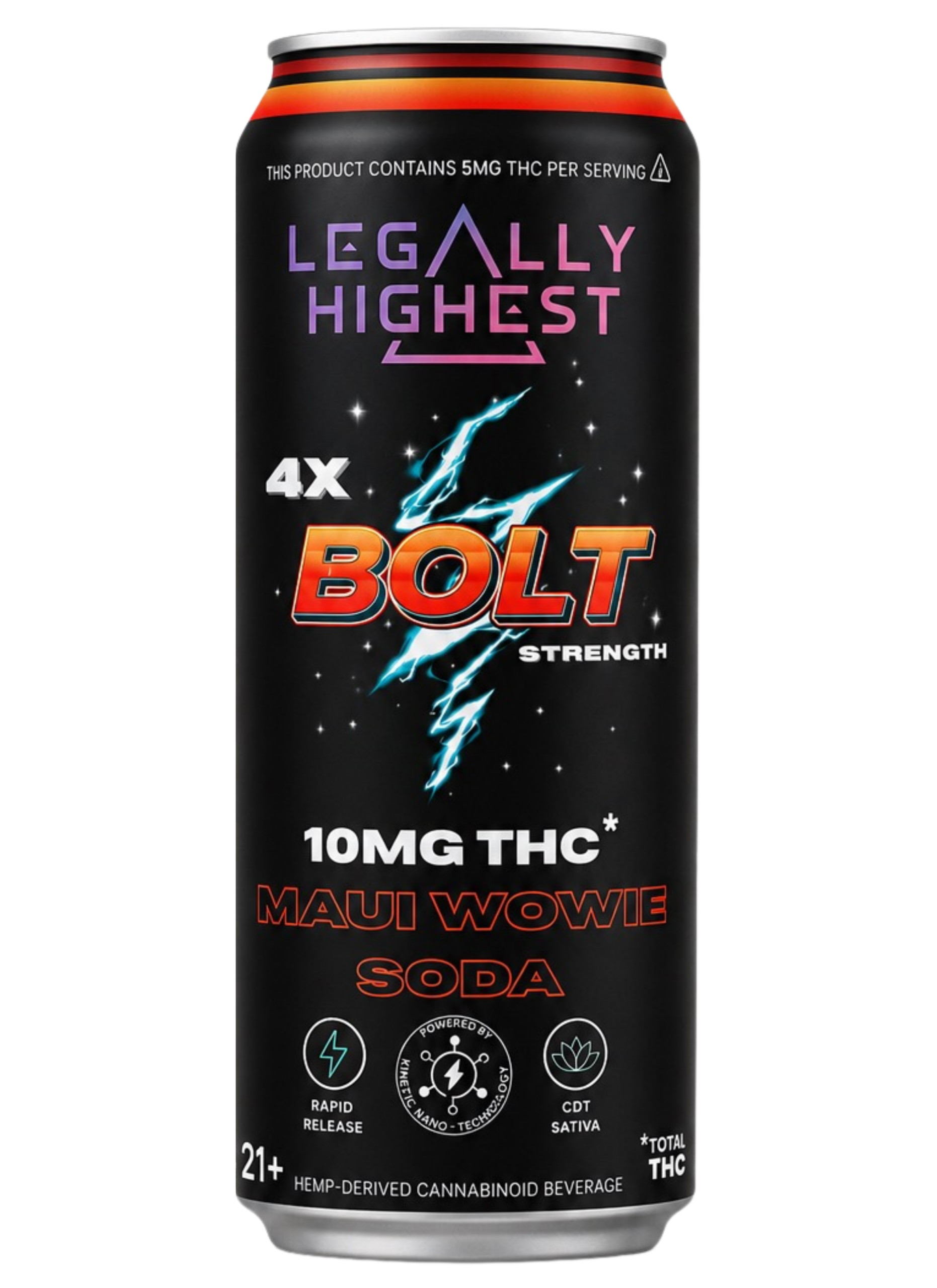 BOLT Maui Wowie 4x Strength 10mg THC (Sativa)