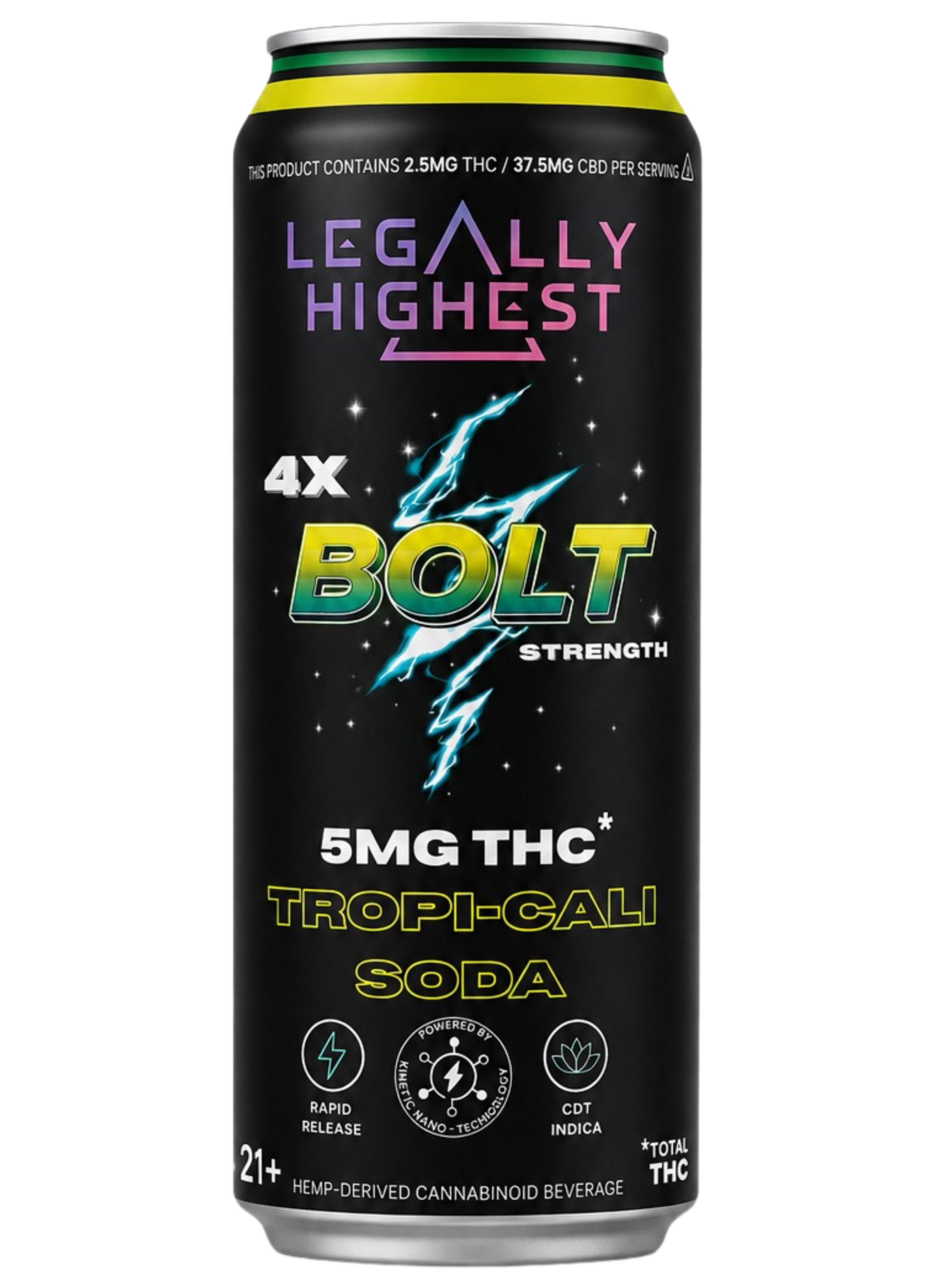 BOLT Tropi-Cali 4x Strength 10mg THC (Indica)